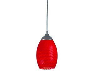 Z-Lite 131-RED Players 1 Light Mini Pendant Sand Black