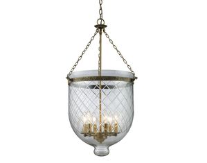 Z-Lite 136-34 Tudor 6 Light Pendant Antique Brass