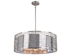 Z-Lite 158-26 Saatchi 6 Light Pendant Brushed Nickel