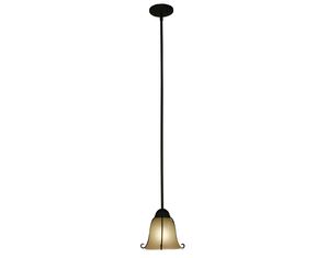 Z-Lite 306MP Provence 1 Light Mini Pendant Black