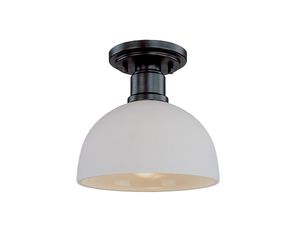 Z-Lite 314F-BRZ Chelsey 1 Light Flush Mount Dark Bronze