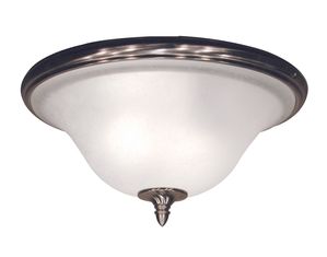 Z-Lite 901F-BN Clayton 2 Light Flush Mount Brushed Nickel