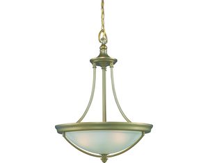 Z-Lite 902P-ASB Seacrest 3 Light Pendant Aged Satin Brass