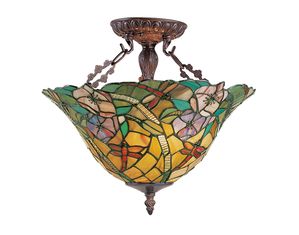 Z-Lite Z14-18-14 Eden 3 Light Semi Flush Mount Chestnut Bronze
