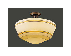 Illuminating Experiences Jazz Schoolhouse Semi Flush Mount Ceiling Light - Fast FREE FedEx Shipping!