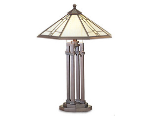 Cal Lighting BO-700 Monterey Mission Tiffany Table Lamp