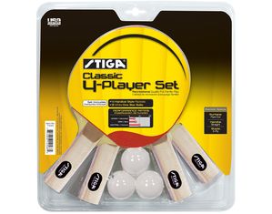 Stiga Stiga Classic 4 Player Set Table Tennis Paddle