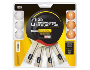 Stiga Stiga Performance 4 Player Set Table Tennis Paddle
