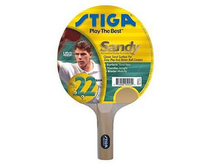 Stiga Sandy Table Tennis Racket - Set of 6 - Fast FREE FedEx Shipping!