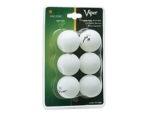 Viper One Star Table Tennis Ball - 12 Pack - Fast FREE FedEx Shipping!