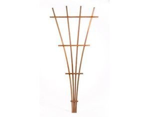 Save  on Greenstone 100274 Brown 6' Plastic Fan Trellis W/Mount at The Arbors and Trellises Superstore