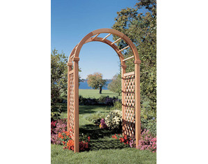 Rustic Natural Cedar Furniture New England Deluxe Arbor - FREE Inside Delivery!