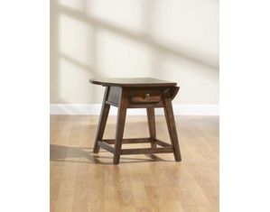 Broyhill Attic Rustic Oak Splay Leg End Table