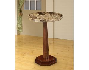 Coaster Company Marble Top Round End Table
