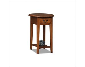 Leick Furniture Favorite Finds Oval Side Table-Medium Finish - 9042-MED