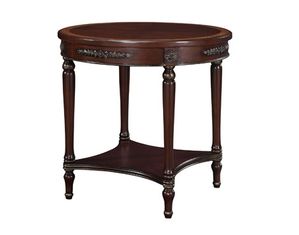 Powell Masterpiece Warm Cherry Round End Table