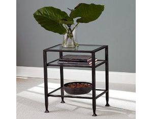 SEI Metal Frame End Table
