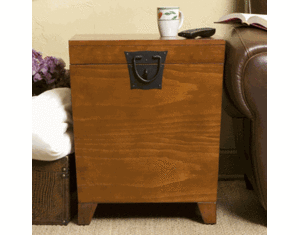 SEI Pyramid Trunk End Table