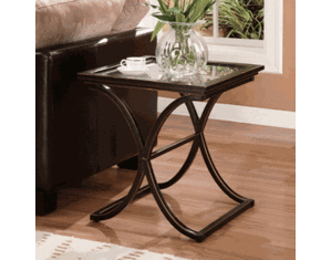 SEI Vogue Black End Table
