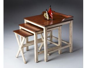 Butler Weathered Nest of Tables Nesting Table