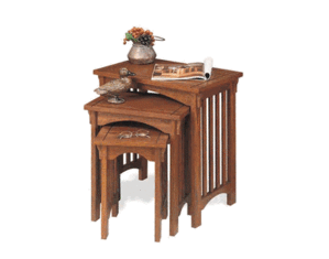 Powell Mission Oak Nesting Table