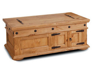 Artisan Home Furniture Barcelona Double Storage Rectangular Trunk with Casters - FREE Inside Delivery!