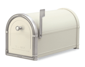 Architectural Mailboxes Coronado Mailbox Sand with Antique Nickel Accents