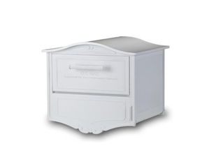Architectural Mailboxes Geneva Post Mount Locking Mailbox White