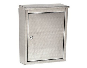 Architectural Stainless Steel Metropolis Mail Box with Swirl Pattern - Fast FREE FedEx Shipping!