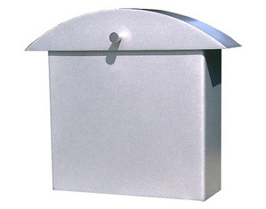 Houseart Satin Silver Monet Mail Box