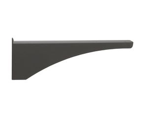 Architectural Mailboxes Decorative In-ground Post Side Support Bracket for Two Mailboxes Black