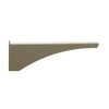Architectural Mailboxes Decorative In-ground Post Side Support Bracket for Two Mailboxes Bronze