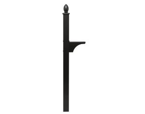Architectural Mailboxes Decorative In-ground Side Mount Post Black
