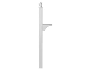 Architectural Mailboxes Decorative In-ground Side Mount Post Pearl Gray
