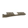 Architectural Mailboxes Grande Surface Mount Post Side Support Bracket for Two Mailboxes Bronze