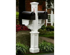 Mayne Rockport Double Mailbox Post