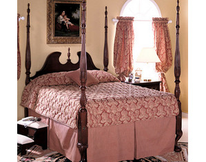 Craftique Broken Pediment Full Size Wood Bed - Fast FREE FedEx Shipping!