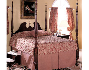 Craftique Broken Pediment Twin Size Wood Bed - Fast FREE FedEx Shipping!