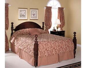 Craftique English Cannon Twin Size Ball Wood Bed - Fast FREE FedEx Shipping!