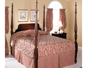 Craftique Sheraton Rope Carved Twin Size Wood Bed - Fast FREE FedEx Shipping!