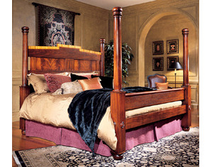 Craftique Thomas Day Poster Queen Size Wood Bed - FREE Inside Delivery!
