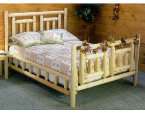 Lakeland Mills Country Charm Lodge Wood Bed Wood Bed - Fast FREE FedEx Shipping!