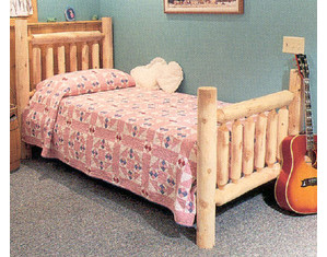 Lakeland Mills Low Post Traditional Lodge Wood Bed Wood Bed - Fast FREE FedEx Shipping!