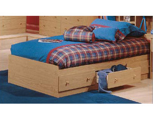 South Shore Charlestown Collection Mates Bed Box Wood Bed - Fast FREE FedEx Shipping!