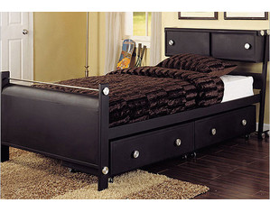 Powell Z-Bedroom Bookcase Metal Bed