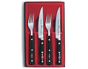 F Dick 4-Piece Steak Knife Set, Forged