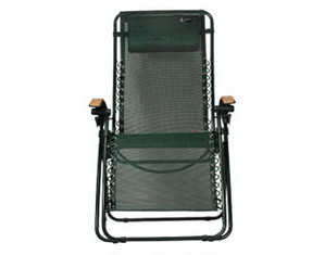 Save  on Lounge Lizard with Mesh Seat and Wooden Arms at The Outdoor Recliner Superstore