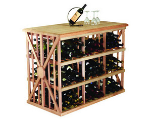 Wine Cellar Innovations 216 Bin Bottle Tasting Table Wine Furniture