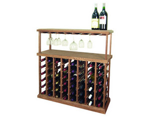 Wine Cellar Innovations Oak Bar-Unassembled Wine Furniture - Fast FREE FedEx Shipping!