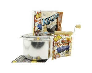 Whirley Pop Gourmet Assorted Gift Set with Stovetop Popcorn Popper